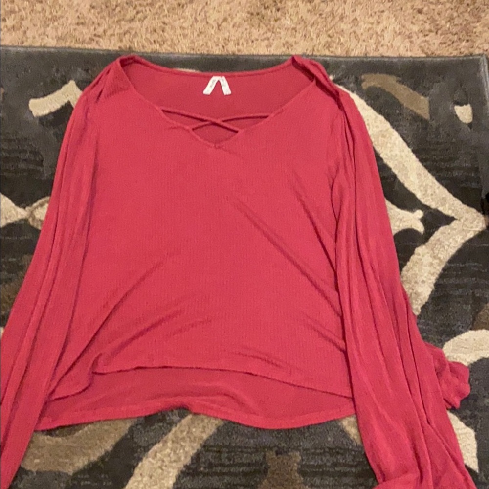 Pink/Red Long-Sleeve